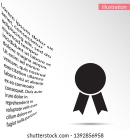medal Vector icon . Lorem Ipsum Illustration design