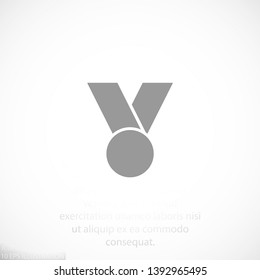 Medal vector icon  , lorem ipsum Flat design