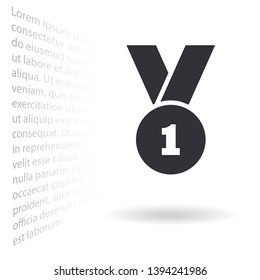 Medal Vector icon . Lorem Ipsum Illustration design