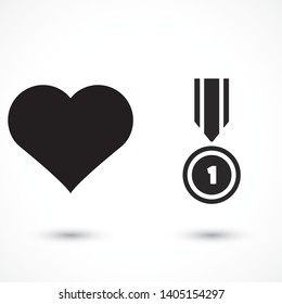 Medal Vector icon . Lorem Ipsum Illustration design