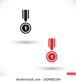 Medal Vector icon . Lorem Ipsum Illustration design