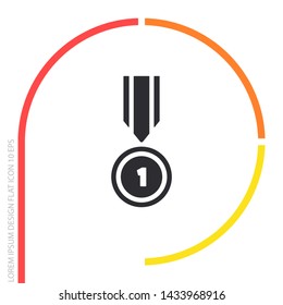 Medal Vector icon . Lorem Ipsum Illustration design