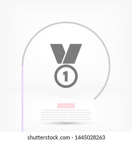 Medal Vector icon . Lorem Ipsum Illustration design