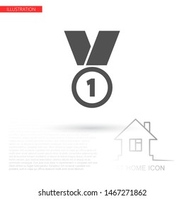 Medal Vector icon . Lorem Ipsum Illustration design