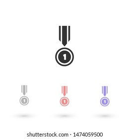 Medal Vector icon . Lorem Ipsum Illustration design