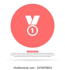 Medal Vector icon . Lorem Ipsum Illustration design
