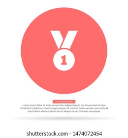 Medal Vector icon . Lorem Ipsum Illustration design