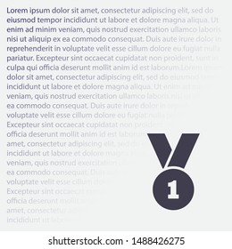Medal Vector icon . Lorem Ipsum Illustration design