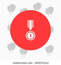 Medal Vector icon . Lorem Ipsum Illustration design
