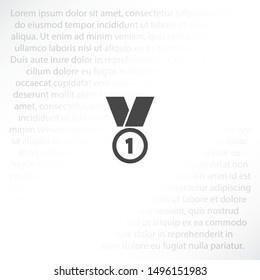 Medal Vector icon . Lorem Ipsum Illustration design