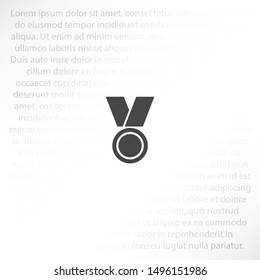 Medal Vector icon . Lorem Ipsum Illustration design