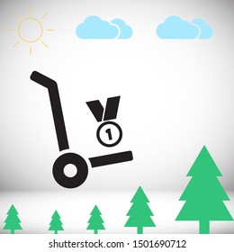 Medal Vector icon . Lorem Ipsum Illustration design