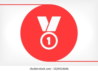 Medal Vector icon . Lorem Ipsum Illustration design