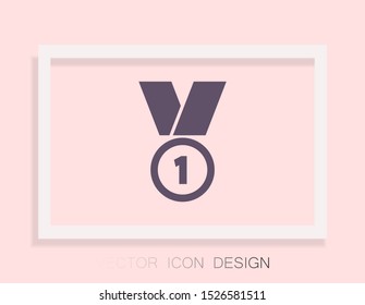 Medal Vector icon . Lorem Ipsum Illustration design