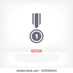 Medal Vector icon . Lorem Ipsum Illustration design