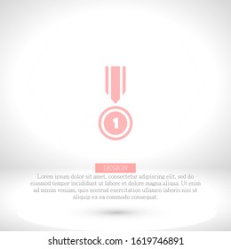 Medal Vector icon . Lorem Ipsum Illustration design