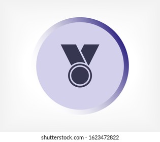 Medal vector icon , lorem ipsum Flat design