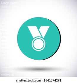 Medal vector icon  , lorem ipsum Flat design