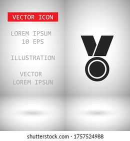 Icono del vector de medalla . Lorem Ipsum Diseño de ilustración