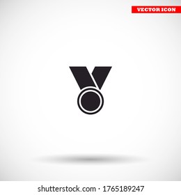 Medal vector icon , lorem ipsum Flat design