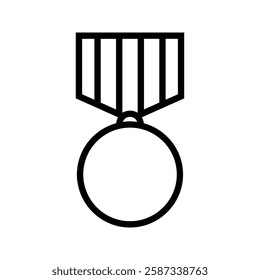 medal vector icon. simple medal icon
