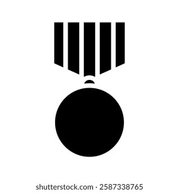 medal vector icon. simple medal icon