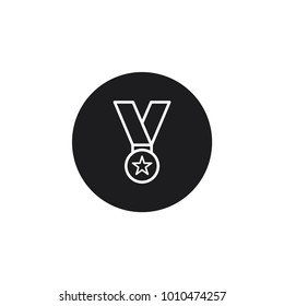 medal vector icon, star medallion icon in trendy flat style 