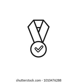 medal vector icon, star medallion icon in trendy flat style 