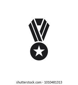 medal vector icon, star medallion icon in trendy flat style 
