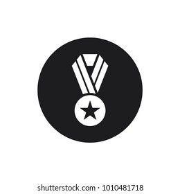 medal vector icon, star medallion icon in trendy flat style 