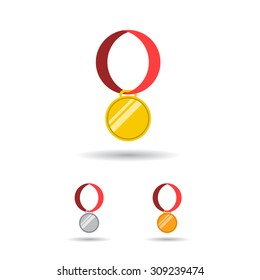 Medal vector icons