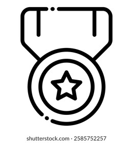 Medal vector illustration icon for your business needs