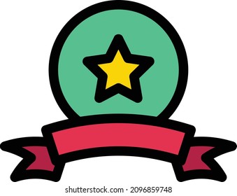 ilustración del vector de medalla en un fondo transparente. Símbolos de calidad premium. Icono vectorial de trazo para el concepto y diseño gráfico.
