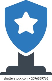 ilustración del vector de medalla en un fondo transparente. Símbolos de calidad premium. Icono vector glifos para concepto y diseño gráfico.