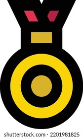 medal Vector illustration on a transparent background.Premium quality symmbols.Stroke vector icon for concept and graphic design.
