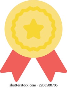 medal Vector illustration on a transparent background. Premium quality symmbols. Line Color vector icons for concept and graphic design.