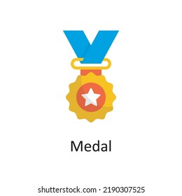 Medal vector outline Icon Design illustration. Sports And Awards Symbol on White background EPS 10 File