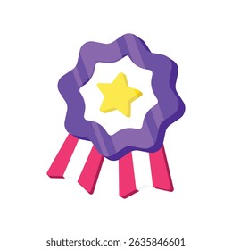 Ícone de estilo do Vetor de Medalhas. Arquivo Eps 10