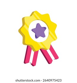 Medal Vector style icon. Eps 10 file