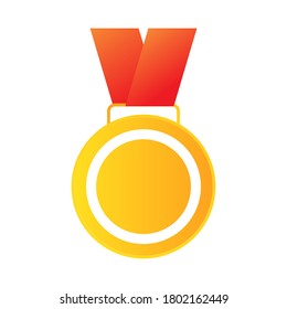 Medal vector trendy flat icon style. Achieve vector icon illustration sign. Champion Award vector icon. Ready to use for website, mobile app, presentation and any other projects1. EPS10