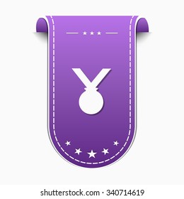 Medal Violet Vector Icon Design