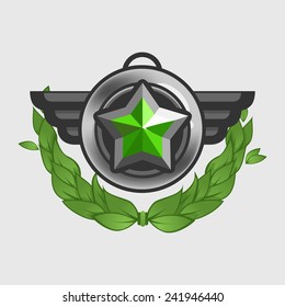 Medal with wings