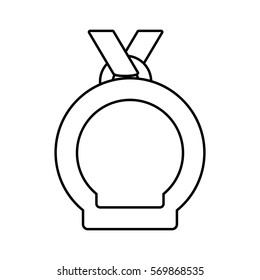 medal winner award premium line vector illustration eps 10