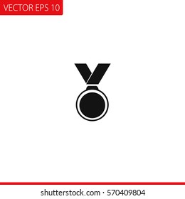 Medal,  Winner prize symbol  Vector Icon.