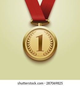 Medal winner. Vector