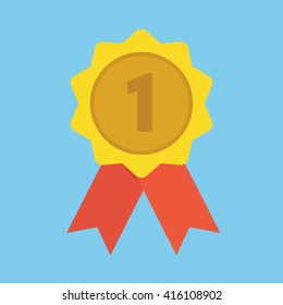 Medal winner. Vector