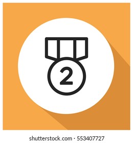 Medal winner vector icon