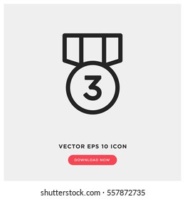 Medal winner vector icon