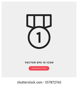 Medal winner vector icon