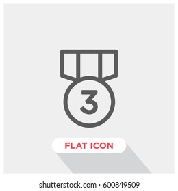 Medal winner vector icon